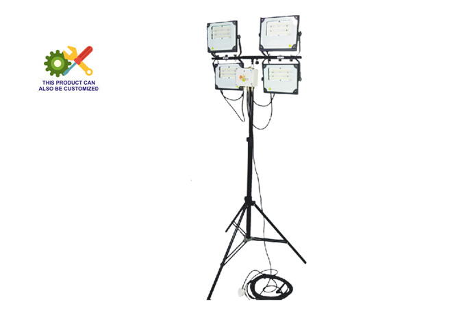 100w x4 Led Light Tower for Very High Lumen Requirements