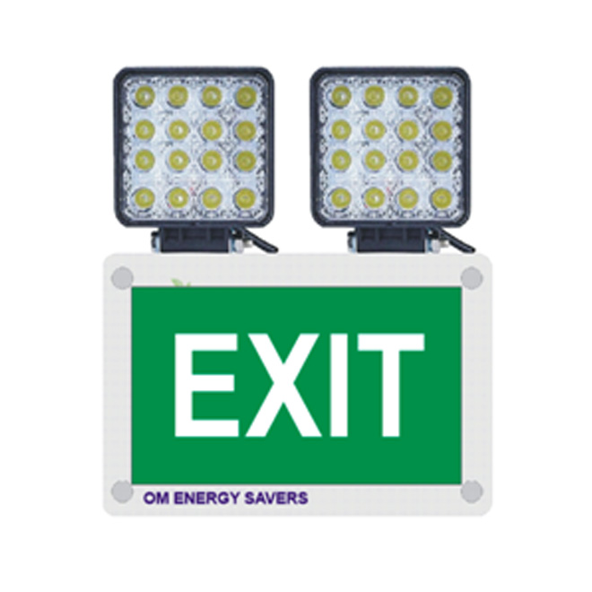Emergency Exit Light With 10 X 2 = 20 Watt Lights & 1  hr & 2 hrs Backup Version 
