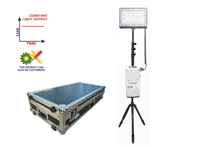 100 Watt Portable Rechargeable Long Backup Led Flood Light, Constant Lumen System  With - 8 Hrs Backup